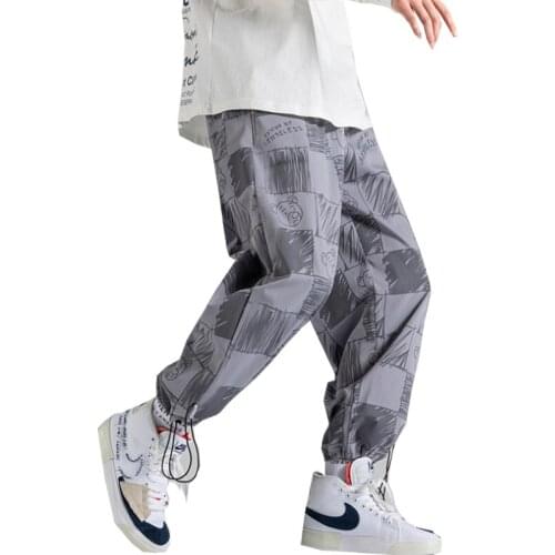 Streetwear Hip hop Joggers Pants Men Loose Harem Pants Ankle Length Trousers Sport Casual Sweatpants Fashion Harajuku Men Pants