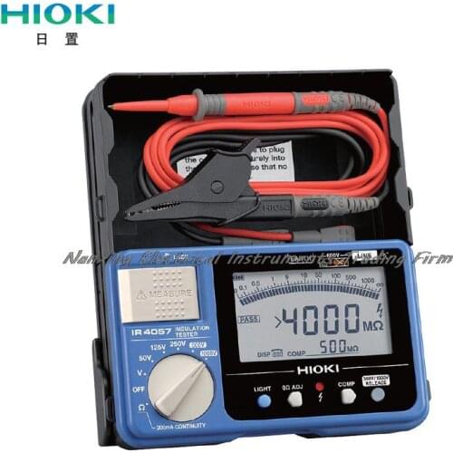 Fast arrival HIOKI IR4057-20 5-Range 50V/100MOhm-1000V/4000MOhm Digital Insulation Resistance Tester