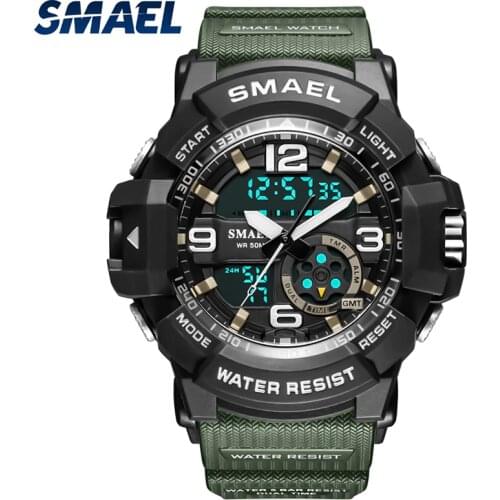 Sport Watch For Men Watches Waterproof Alarm Clock Auto Date LED Digital reloj hombre 8036 Military Watches Quartz Wristwatches