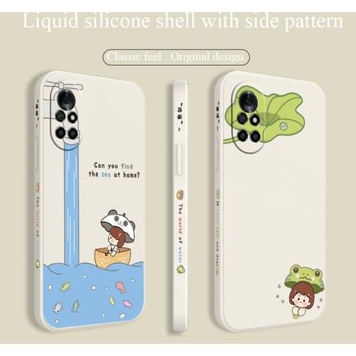 Frog Elf Phone Case For Huawei Nova8 8Pro 8SE Nova 7 7Pro 7SE 6 6se 5 5Pro 5Z 5I 5Ipro 5T 4 4E Silicone Cover