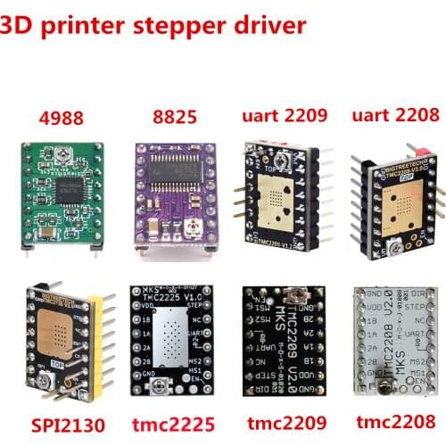 MKS TMC2208 TMC2100 TMC2209 TMC2130 DRV8825 A4988 stepper motor driver Step Stick stepping driver for enter 3 creality cr-10
