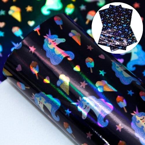 Fruit Flower Laser Faux Synthetic Leather for Bow Patchwork Handbags Handmade DIY Crafts,1Yc11246