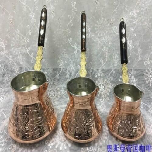 Coffee Pot Inlaid Aegean Sea Shell Copper Coffee Pot coffee maker cafe turkish coffee pot espresso turkish coffee pot