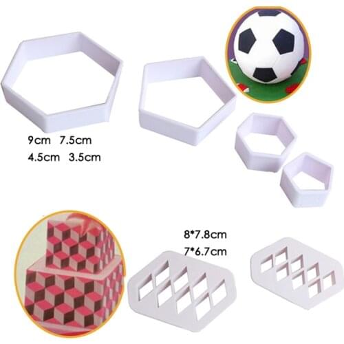 World Cup Cookie Cutter Plastic Biscuit Cut Mold Baking Fruit Cut Cake Mold Embossing Printing Die