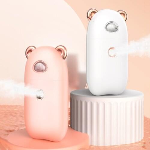 Mini Cute Facial Mister Spray Portable USB Rechargeable Handheld Nano Mist Sprayer Humidifier Facial Water Replenishing Instrume