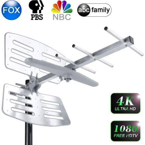Outdoor 2500 miles Digital HD TV Antenna With 10m Cable DVBT2 ISDBT ATSC super big Strong Signal satellite dish booster antenna