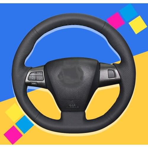 Auto Braid On The Steering Wheel Cover for Toyota Corolla 2011 2012 2013 RAV4 2011 2012 Interior Car Wheel Covers Car-styling