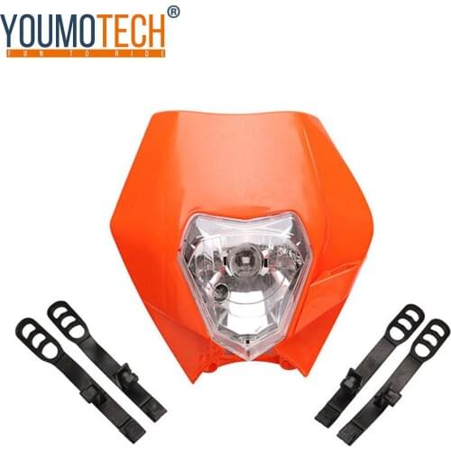 12V 35w Motocross Headlight Fairing Dual Sport Enduro Universal For Honda CRF 70F 80F 100F 250R 450R Dirtbike Lighting Assembly