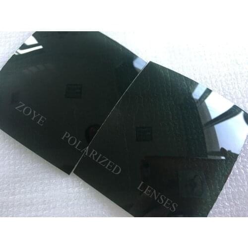Polarized Lenses For Sunglasses TAC Polarized Lenses Dark Green G10 UV400 Lenses 55*65mm 4 Base