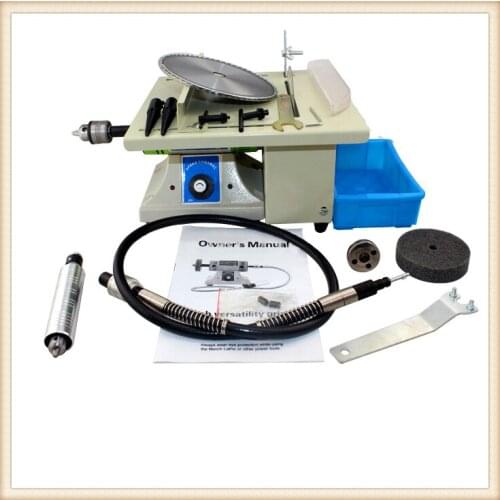 220V Job-Site Portable Mini Little Table Saw Multi-functional Jade Carving Machine Grinding Polishing Machine DIY Tool
