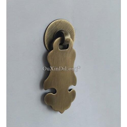Retro Vintage 10PCS European Pure Brass Furniture Handles Wooden Boxes Dresser Drawer Cabinet Pulls Handles & Knobs