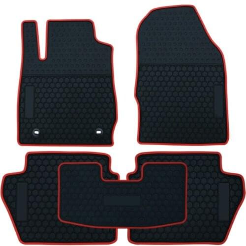 Special Rubber Car Floor Mats for 2009-2020 Year Ford Fiesta No Odor Waterproof Carpets