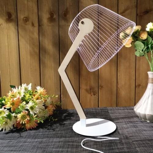 LED creative desk lamp three-dimensional acrylic LED small night lamp bedside lamp bedroom 3D decorative table lamp WJ10