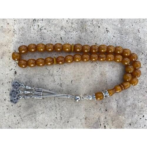 Tasbih Ottoman Faturan German Cherry Amber Sandalous Misbaha Rosary Free Shipping #36F