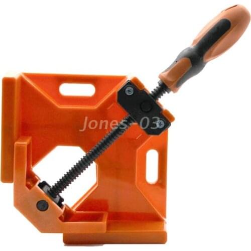 Q6PE Corner Clamp 90° Right Angle Orange Ideal Gift Your Family Friend to Do DIY Home for Picture Frames Installing Furniture