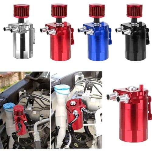 Car Parts Universal With Filter Oil Catch Can Baffled Oil Tank Fuel Tank Aluminum Reservoir Tank