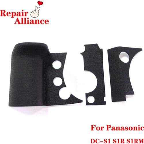 New original Body grip rubber (Handle+left side+Thumb) repair parts For Panasonic Lumix DC-S1 DC-S1R S1 S1RM Camera