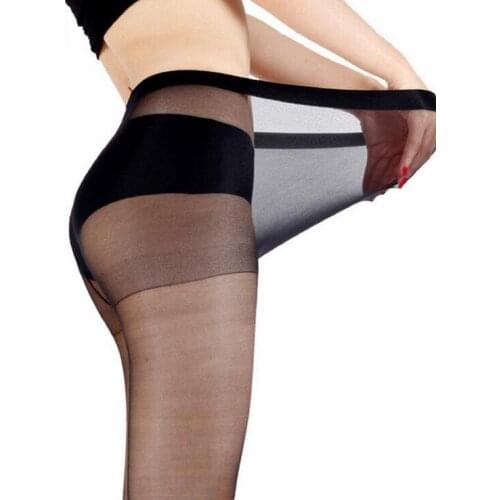 Women Sexy Pantyhose Large Size Ultra Thin Stockings Wide-Body Two Side Uplift Meia Calca High Elasticity Compression TightCI211