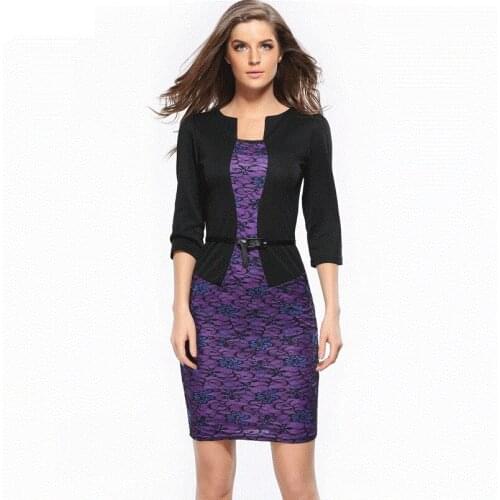 Women office Dress 2019 plus size clothing Work Pencil Business Dresses