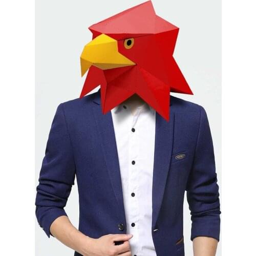 3D Paper Mask Whitehawk White Eagle Costume Cosplay DIY PaperCraft Model Mask Christmas Halloween Prom Party Gift