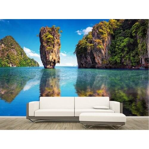 3d customized wallpaper landscape Scenery 3d murals wallpaper for living room Home Decoration 3d bathroom wallpaper