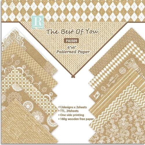 6 inch 12/24 Sheet The Best Of You Scrapbook Paper Origami Background Paper DIY Card Making Home deco gift arts and crafts