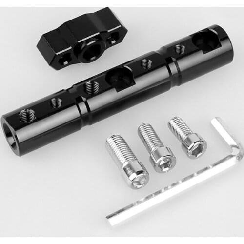 Aluminum Universal Motorcycle Bicycle 8MM 10MM Spur Screw Hole Handlebar Crossbar Mirror Mount Extender Accessories