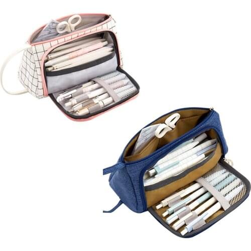Big Capacity Pencil Pen Case Student Office College Middle School High School Large Storage