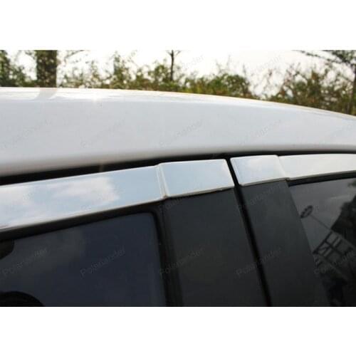 Car Window Trim Decoration Strips Car Exterior Accessories for Toyota Corolla 2014 Stainless Steel without column