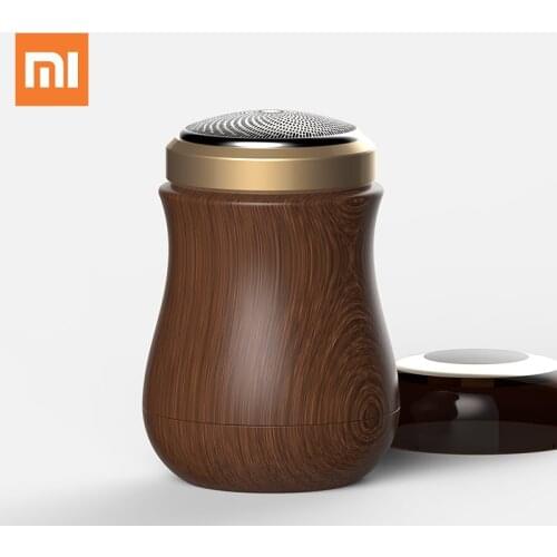 Xiaomi Huanxing Wooden Razor Shaver S50 Electric Rechargeable Mini Single-blade Razor Waterproof Wet Dry Dual Use Beard Shaving