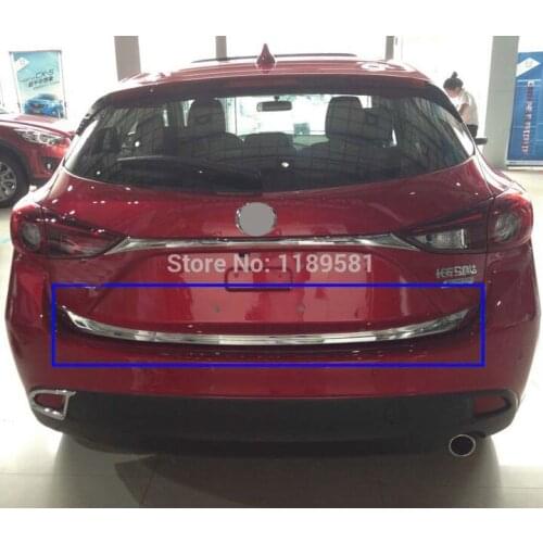 For Mazda 3 M3 Axela hatchback(5DR) 2014 2015 2016 ABS Chrome Rear Trunk Lid Cover Trim