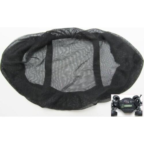 2PCS Huanqi 727 Double Net Dust Cover Dust-proof Net Shade Hood Casing Tools Bag with Magic Tape for 1/10 RC Car Model DIY Parts