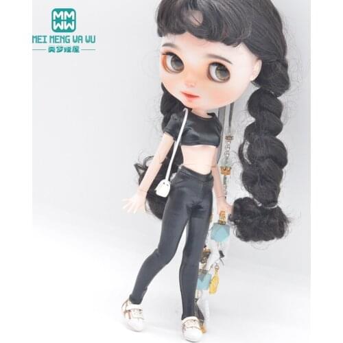 Fashion Candy colors shiny sports suit for Blyth Azone OB23 OB24 FR 1/8 Doll clothes accessories