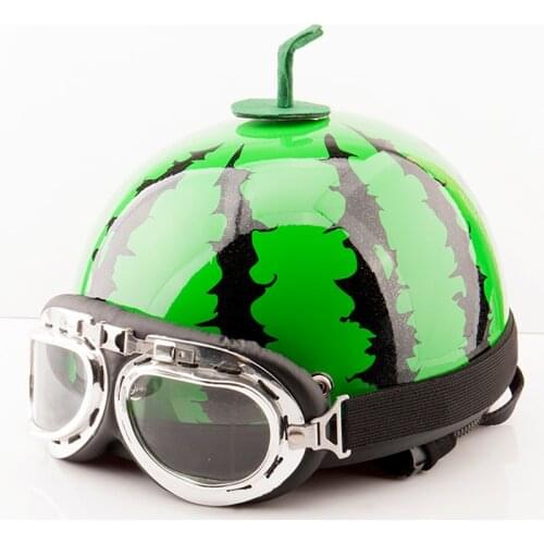 Cute Style Motorcycle watermelon helmets electromotive Bicycle Helmet open Face retro Moto scooter Strawberry Helmets