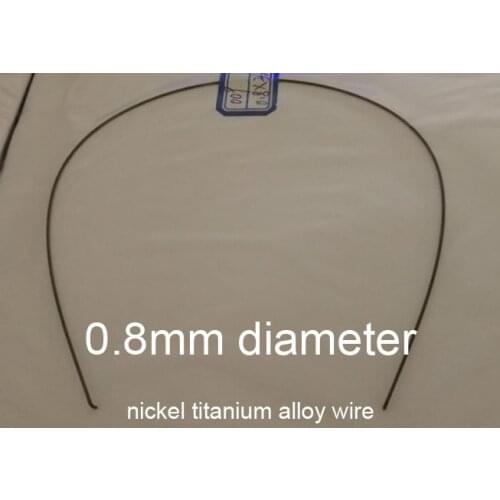 0.8mm nitinol Memory wire Medical grade NiTi shape memory line chromel alloy nickel titanium alloy wire Fishing gear tip bar