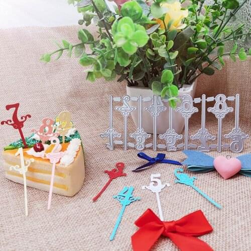 New Metal Cutting Dies Scrapbooking creative numbers DIY Album Paper Card Craft Embossing stencil Dies 160*63mm
