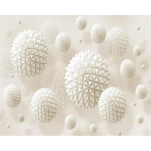 Beibehang Custom wallpaper polygonal three-dimensional ball creative background modern home decoration wallpaper for walls 3 d
