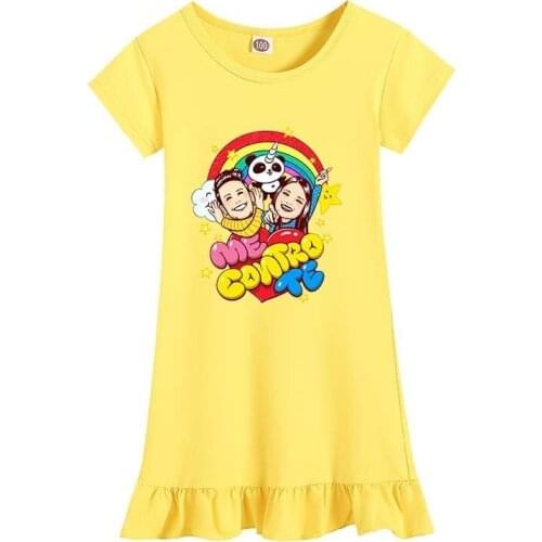 Girls Clothes New Summer Princess Dresses Shortsleeve Kids Dress me contro te Party Girls Casual Dresses Children Clothing 2-12Y