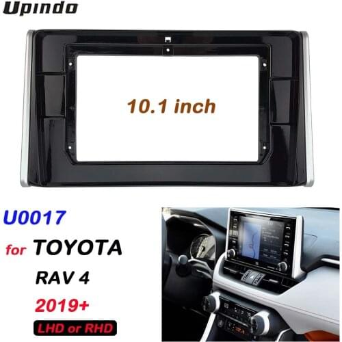 Alone Din 10.1 Inchs Top Quality Car Radio Fascia Panel for Toyota RAV4 2019+ Stereo Dash CD Facia Trim Installation Kit