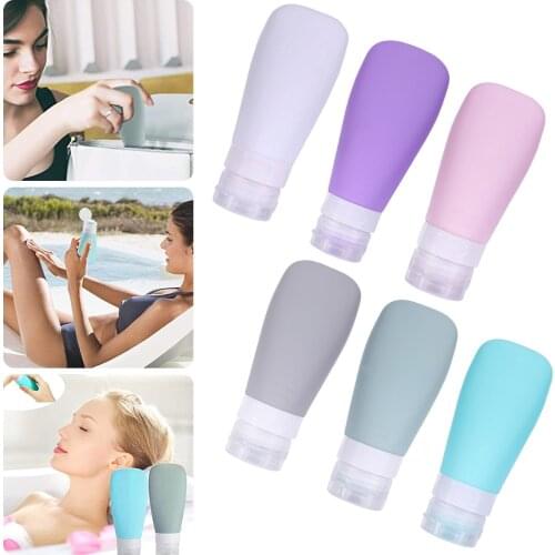 Makeup Organizer Silicone Travel Bottles Leak Proof Squeezable Refillable Travel Accessories Toiletries Containers Freeshipping