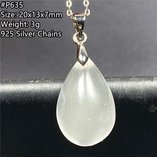 100% Natural White Light Moonstone Pendant For Woman Lady Man 25x20x15mm Beads Water Drop Crystal Necklace Pendant Jewelry AAAAA