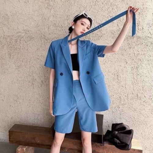 Peonfly Women's Blazers With Short Sleeves