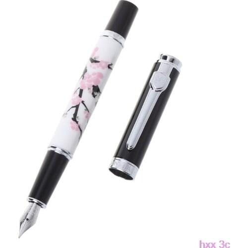 Fountain Pen Medium Nib 0.5mm Business Supplies For School Student Plum Blossom
