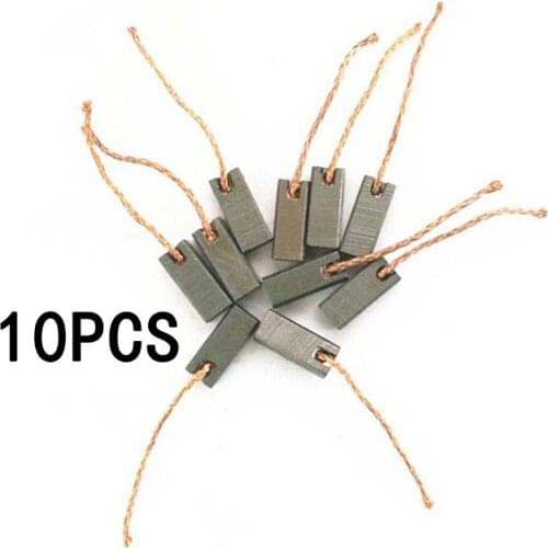 10x Carbon Metal Brushes For Power Generic Electric Motor Replacement 7x8x19mm