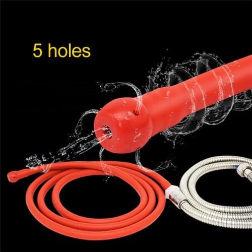 Wetips Silicone Anal Shower Cleaner Alcachofa Ducha Higienica Douche Bidet Washing Ducha Full Enema Cleaning Portatil Anus Hose