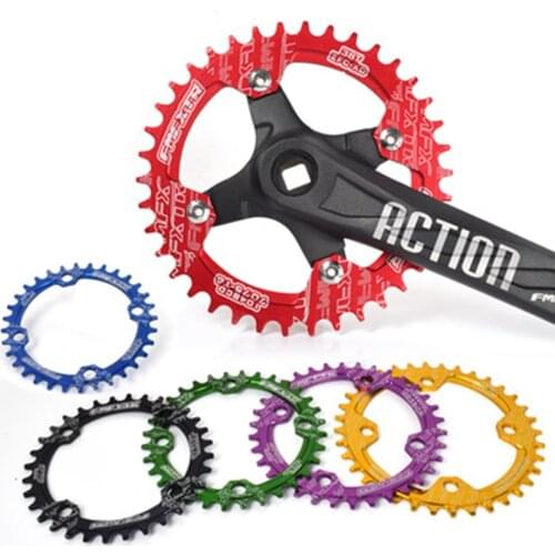 Bicycle Crank 104BCD Round Shape Narrow Wide 32T/34T/36T/38T/40T/42T Chainring Bicycle Chainwheel Circle Single Plate B2Cshop