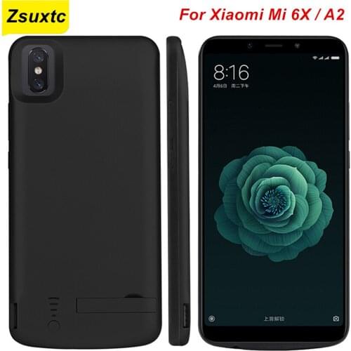 6000 Mah For Xiaomi Mi 6X Battery Charger Case A2 External Smart Phone Cover Power Bank For Xiaomi Mi 6X Power Case
