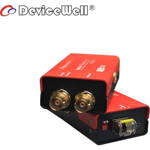 DeviceWell PD2007 12G SDI Fiber Optic Video Converter Without OPTICAL Module Micro USB TRANSCEIVER