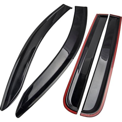4PCS Injection Weather Shields Weathershields for Triton MQ MR Dual Cab