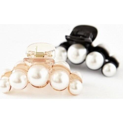 Hair Clips For Women Brief Elegant Hair Accessory Hair Caught Big Pearl Medium Hair Pin Hairpin Gripper Imitation Pearl Clamp